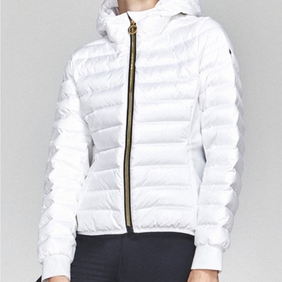 New Goldbergh Nadia down padded slim jacket in white US sz 14 - Picture 4 of 9